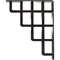 Ekena Millwork Diane Wrought Iron Bracket, (Triple center brace), Antiqued Pewter 2"W x 10"D x 12"H BKTM02X10X12TDIAPW - alternate 2